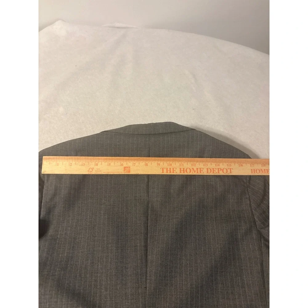 Polo University Ralph Lauren Blazer Mens‎ Grey Pinstripe SZ 37R Pant31x30